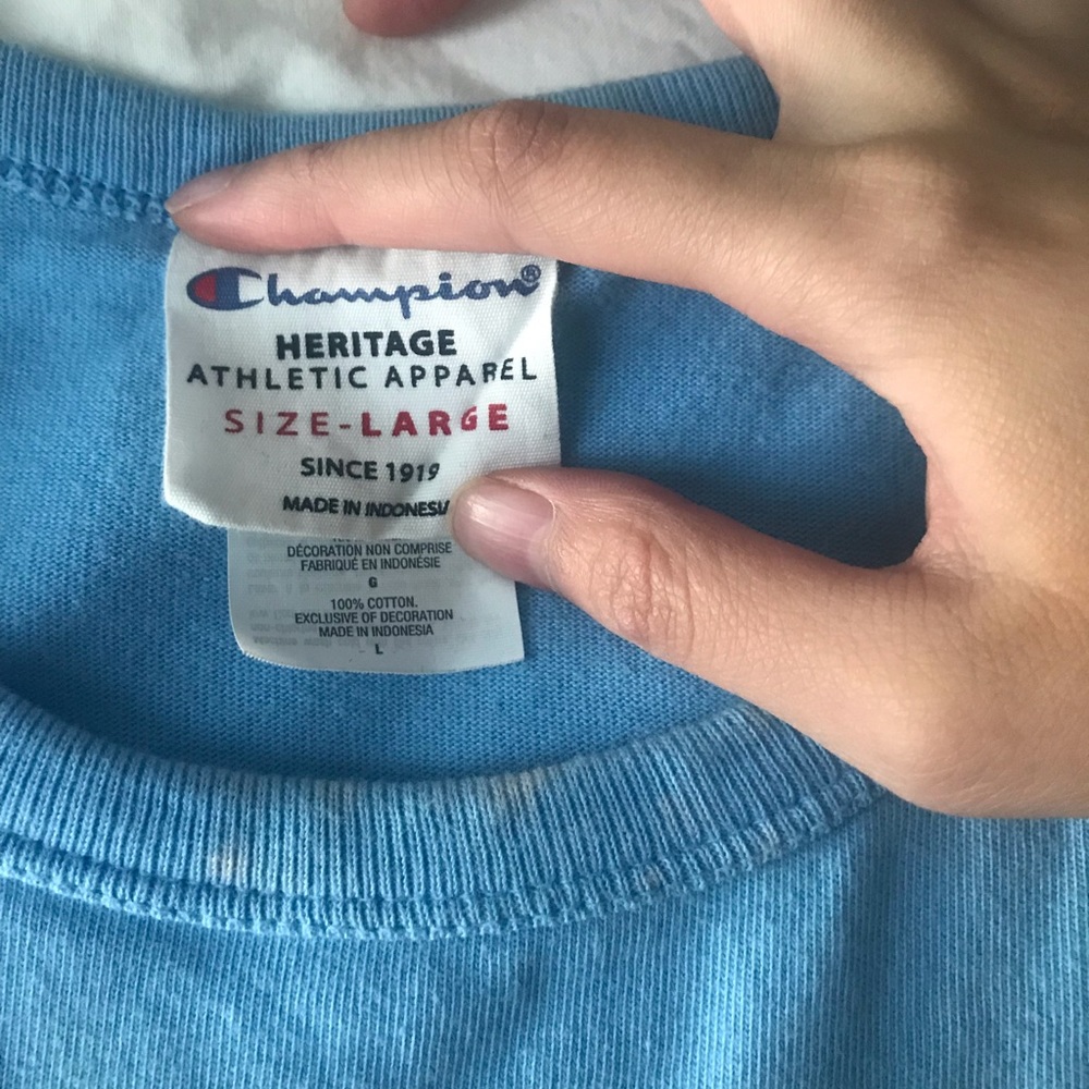 Champion Reverse Weave Script T Shirt / Tee - image 2